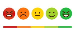 Are you happy or not?' is a question we get asked as consumers constantly, for example, have you ever gone through airport security and been asked to rate the service through a series of different buttons, ranging from happy to sad?